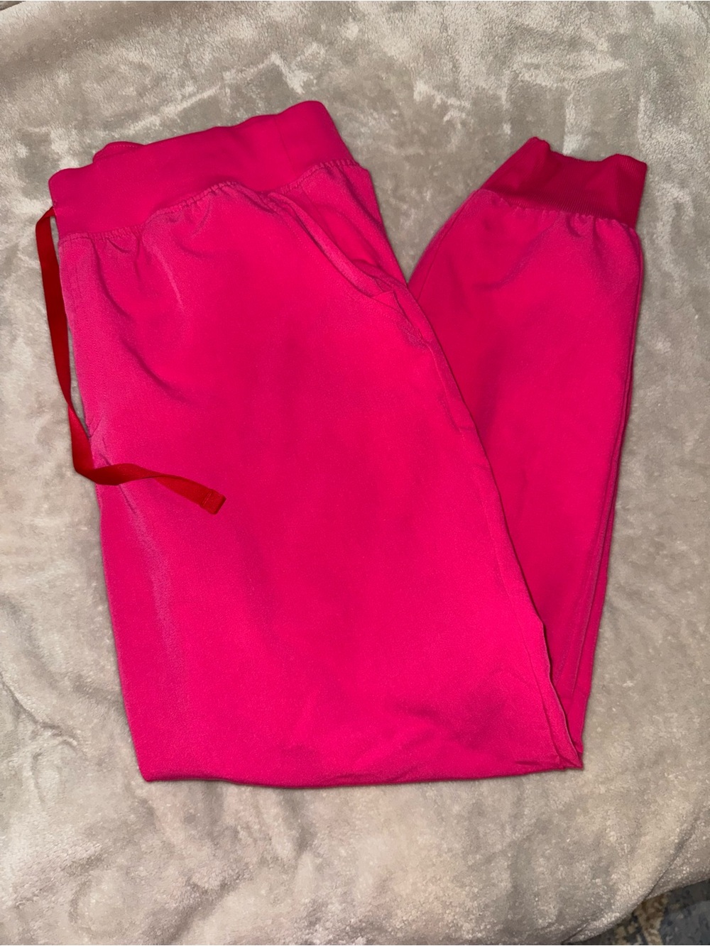 Figs Hot Pink High Waisted Zamora Jogger Scrub Pant
